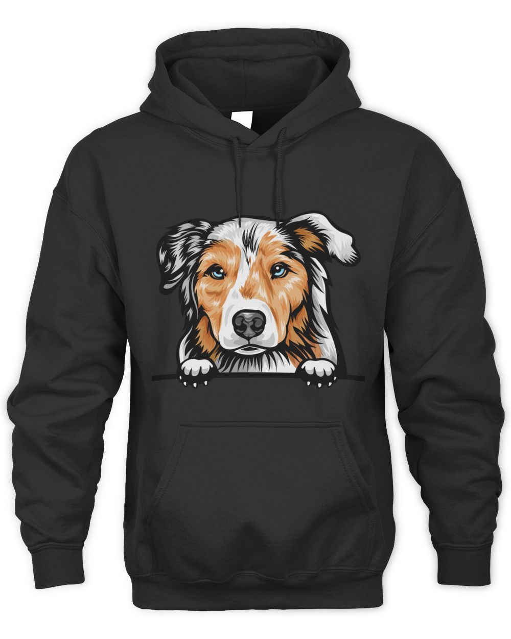 Animal Dog Australian Shepherd shirt Unisex Hoodie black s